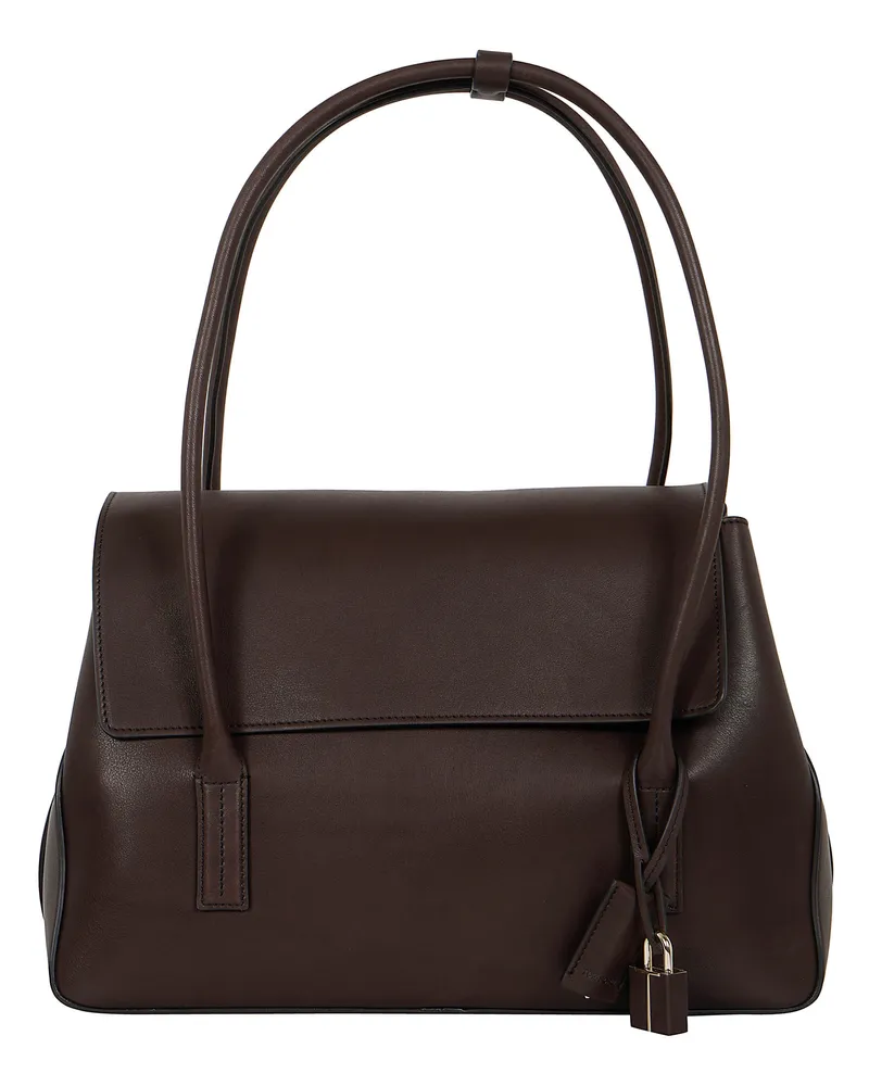 Tom Ford Natural Leather Medium Shoulder Bag Brown