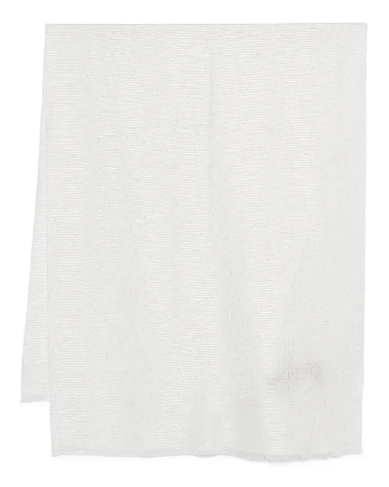 Emporio Armani Scarf With Glitter White