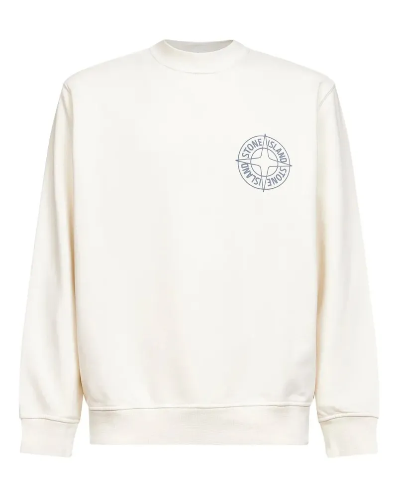 Stone Island Round Neck Sweatshirt White