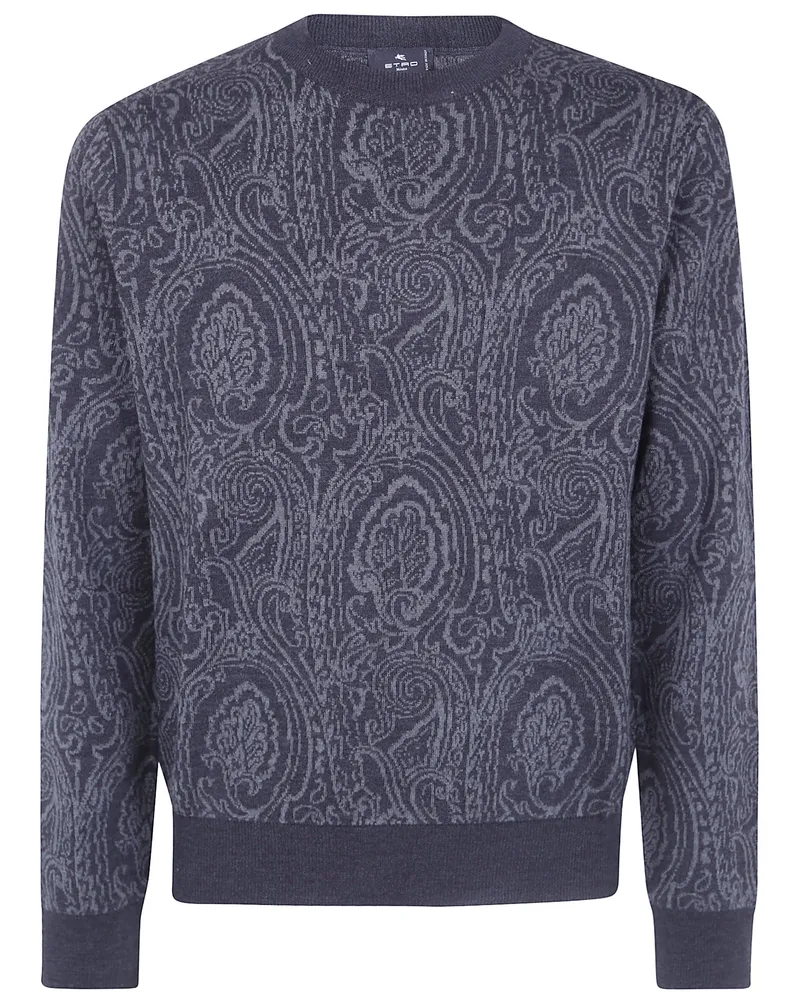 Etro Sweater Round Neck "Mrkf0096aq12xn0702 Gray