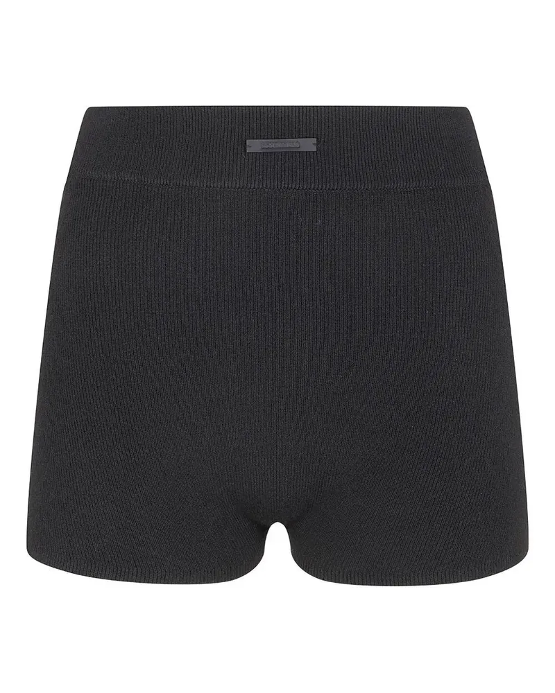 Fear of God Women`S Long Sleeve Hooded Rib" Top Black