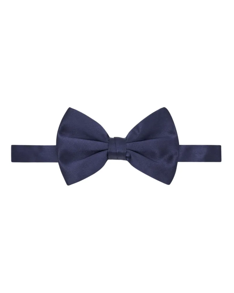 Giorgio Armani Woven Bow Tie Blue