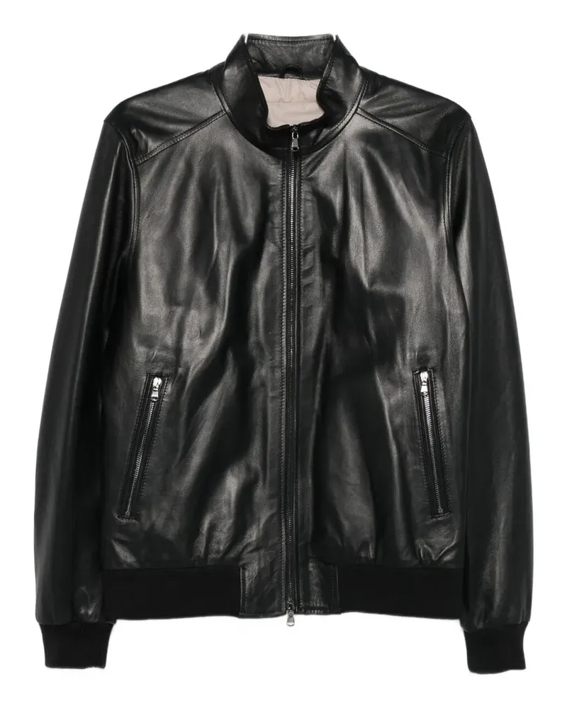 BARBA Dakota Biker Jacket Black