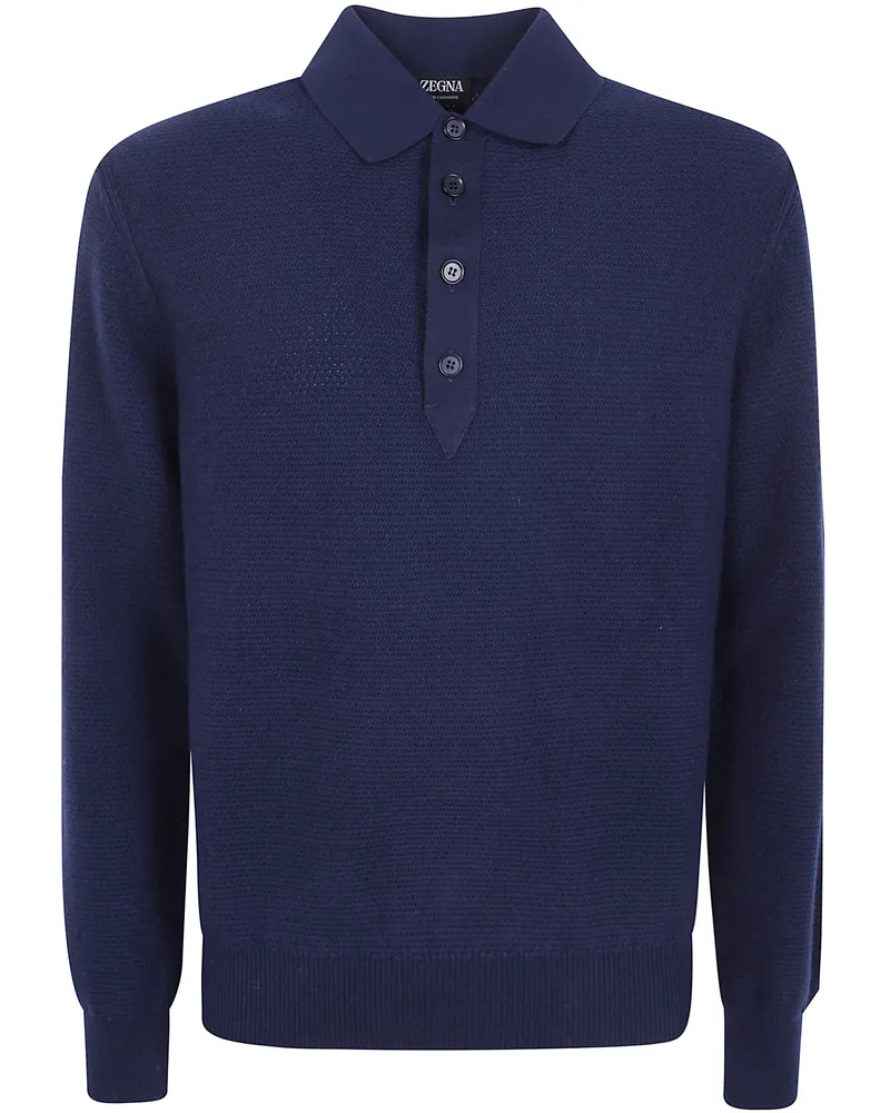 Ermenegildo Zegna Polo Neck Sweater "Z Lux Leisurewear Black