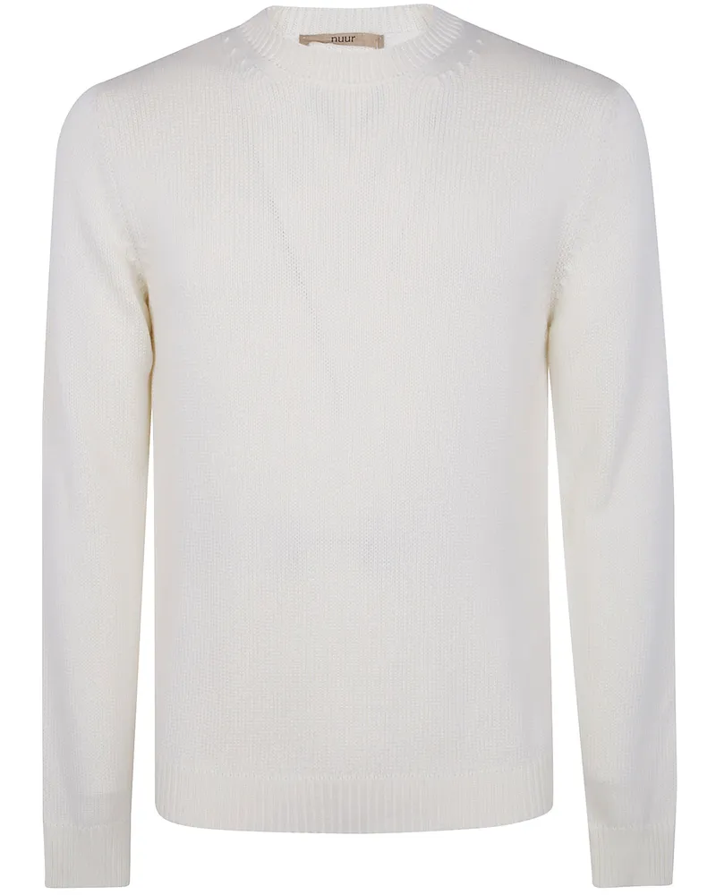 Nuur Long Sleeves Round Neck Sweater Beige