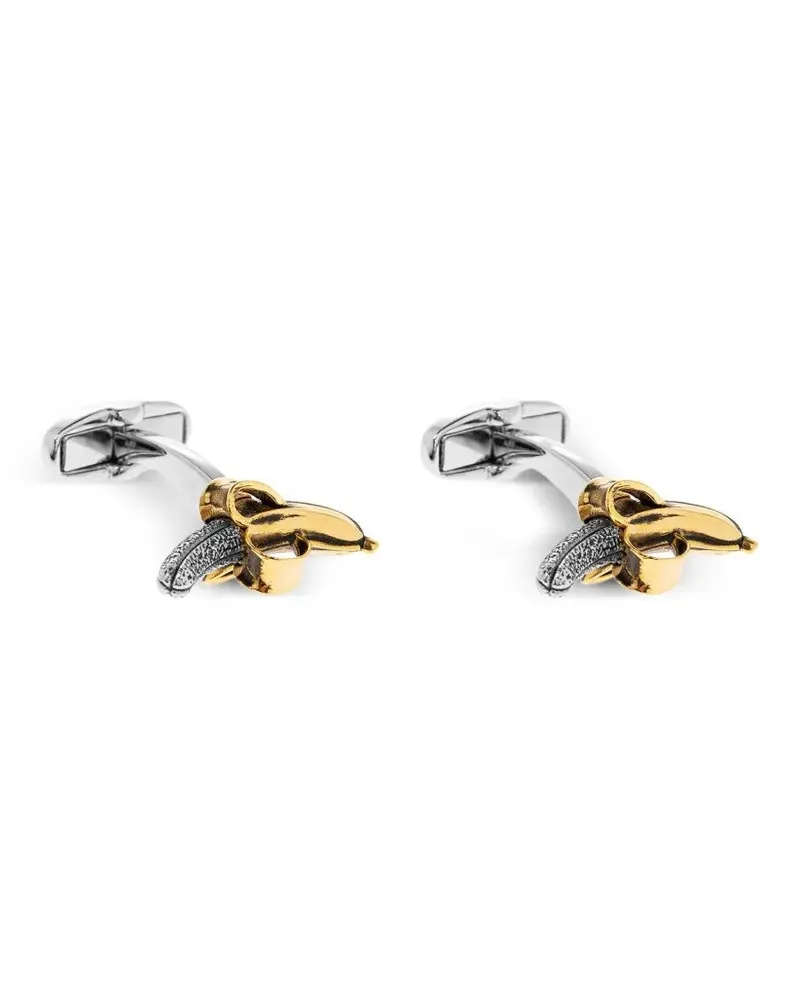 Paul Smith Men Cufflink Banana Yellow