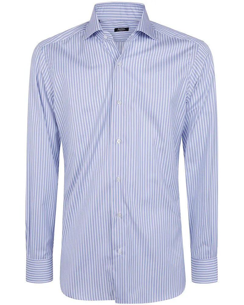 BARBA Shirt Classic Stripes "I1u13p0157073.U.01 Light Blue Blue