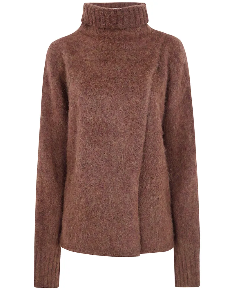 Uma Wang Top High Neck "Uw240 Mustard Brown