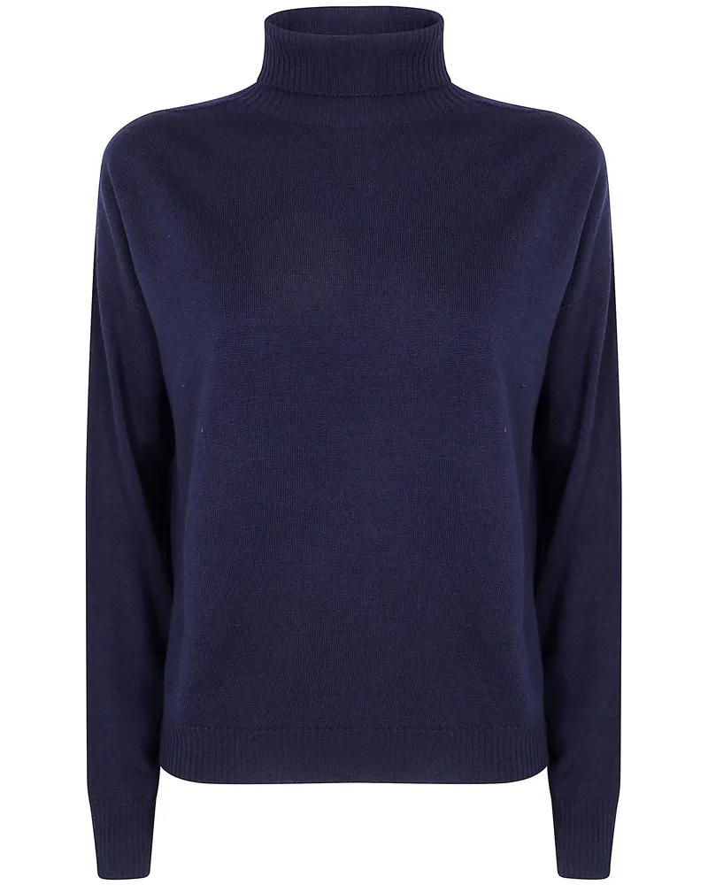 Drumohr  Sweater Turtle Neck "L1d105r 790 Navy Blue