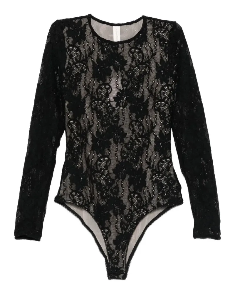 Zimmermann Lace Bodysuit Black
