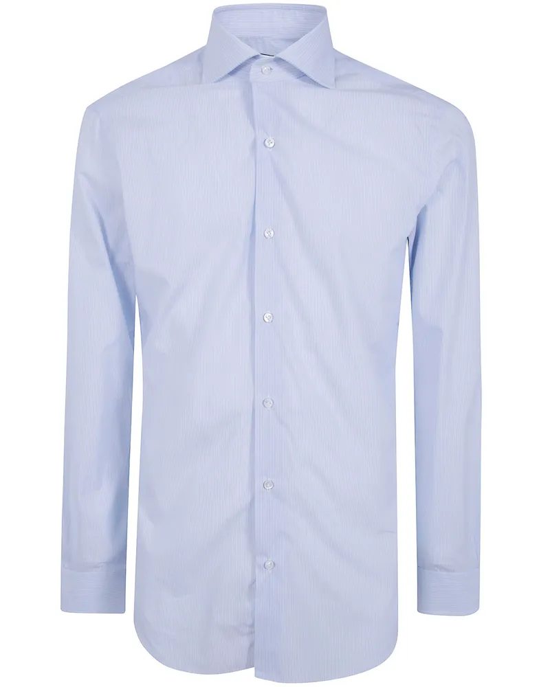 BARBA Shirt Striped Classic Stripes Shirt Blue