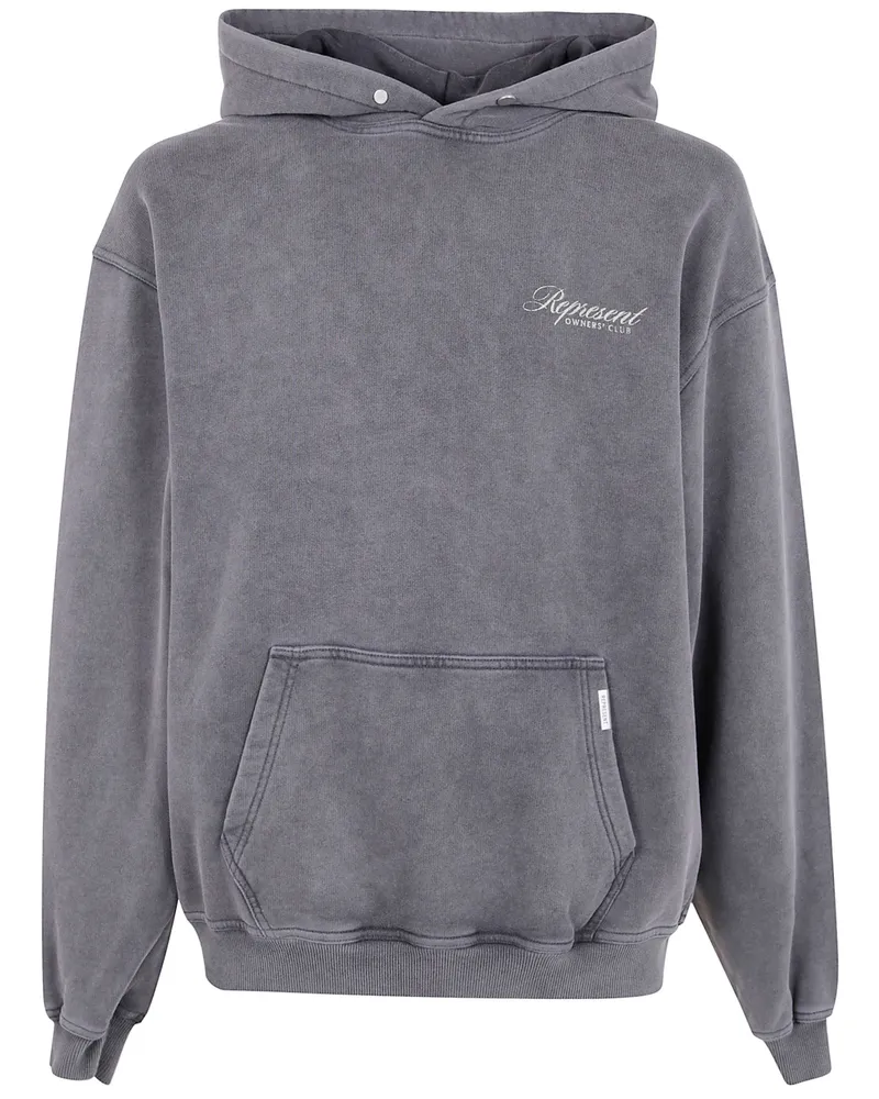 REPRESENT Represent Owners Club Script" Hoodie Gray