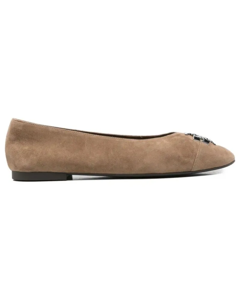 Tory Burch Ballet Flat Shoes Pointed Toe "Charlie Gray