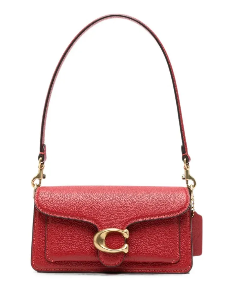 Coach Shoulder Bag Pebble Leather "Tabby 20 Red