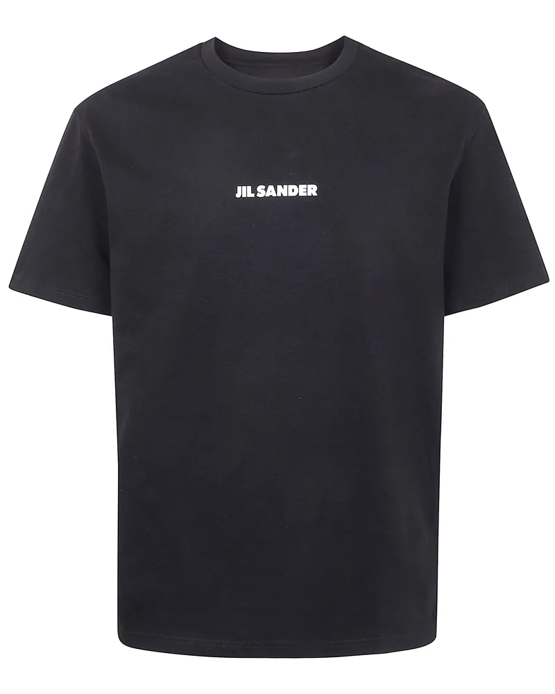 Jil Sander Crewneck Short Sleeves Logo T-Shirt Black