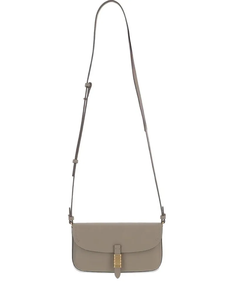 Pinko Saddle Flat" Bag Brown