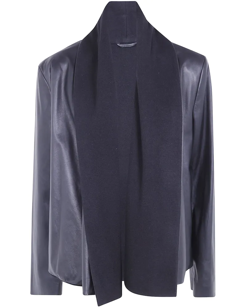 Totême Jacket Scarf Leather Jacket Black