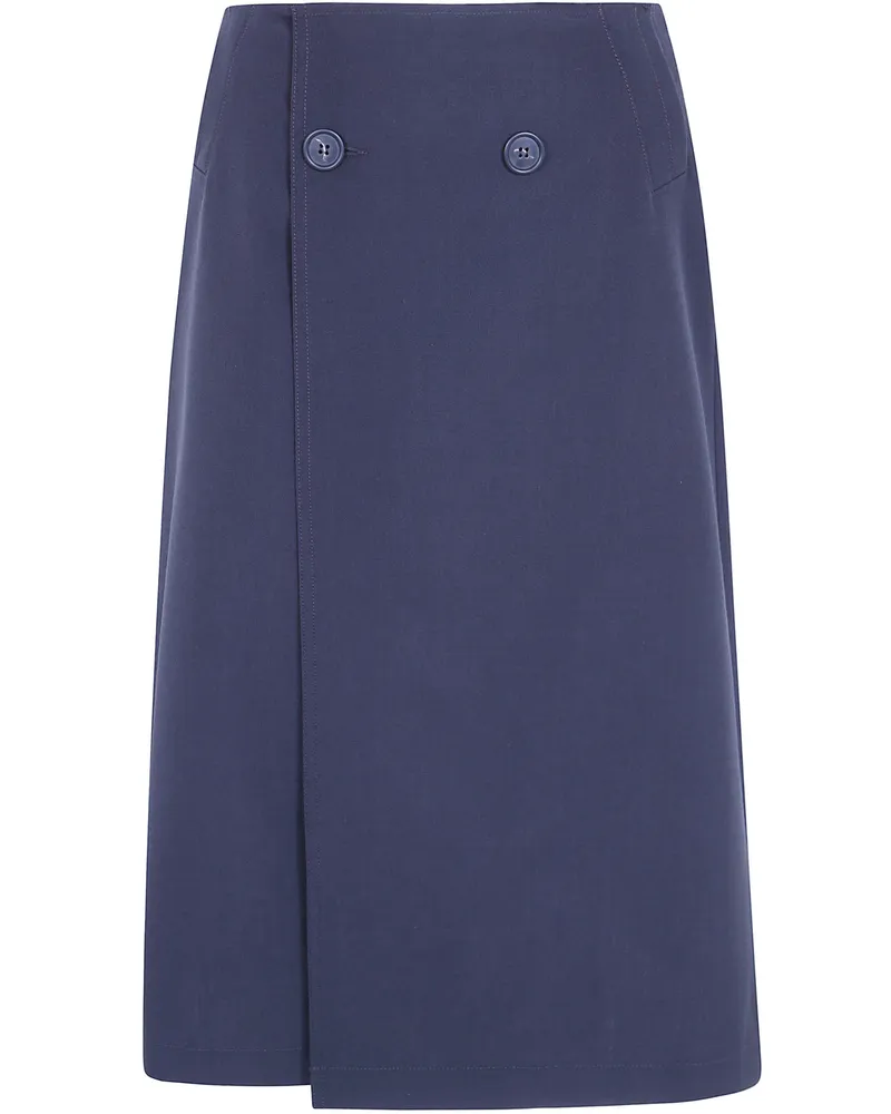 Maison Margiela Skirt Flared Midi Gray