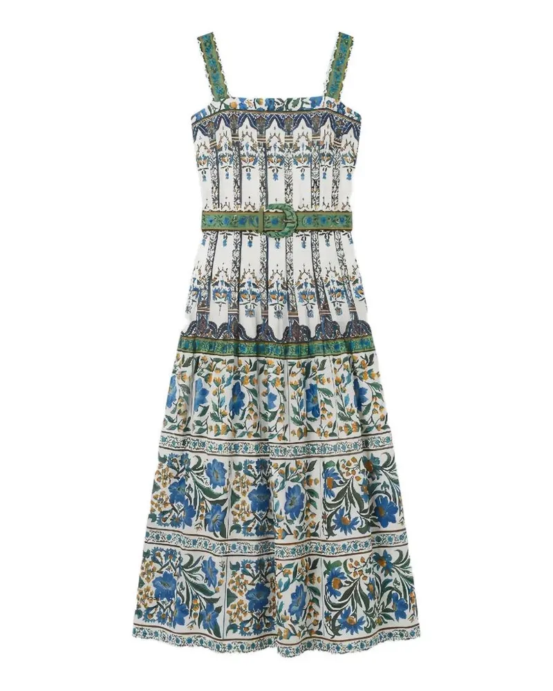 FARM Rio Sleeveless Belt Maxi Dress White