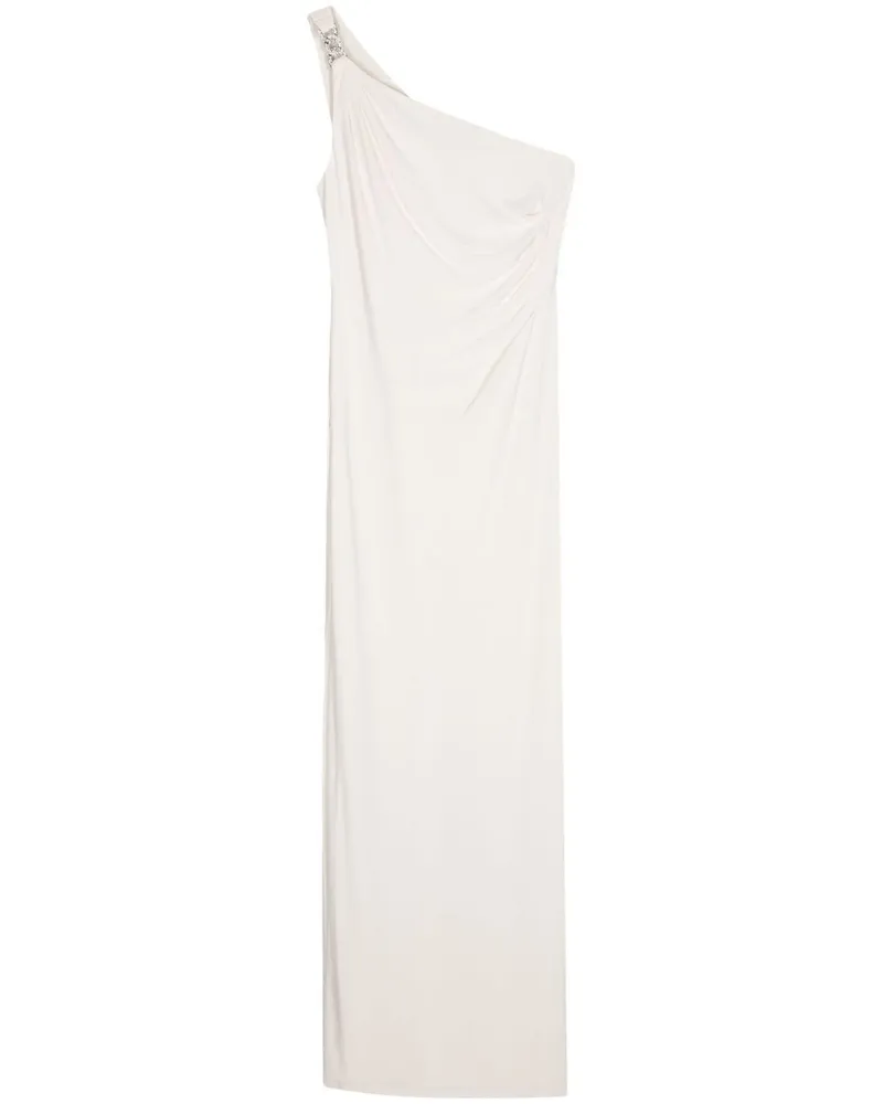 Ralph Lauren Belina One Shoulder Evening Dress White