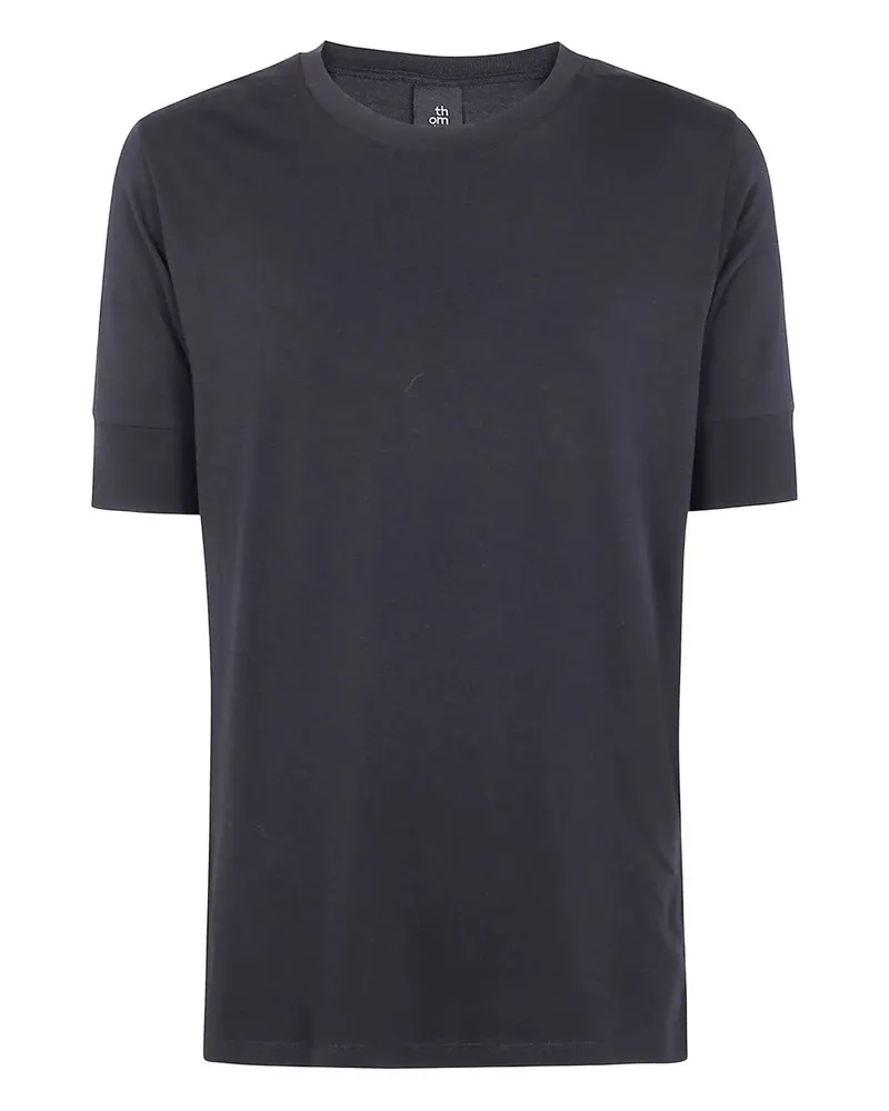 THOM KROM Short Sleeves Men T-Shirt Worked Black
