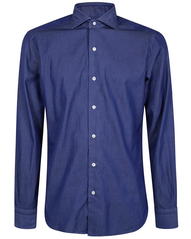 BARBA Dark Denim Shirt Blue