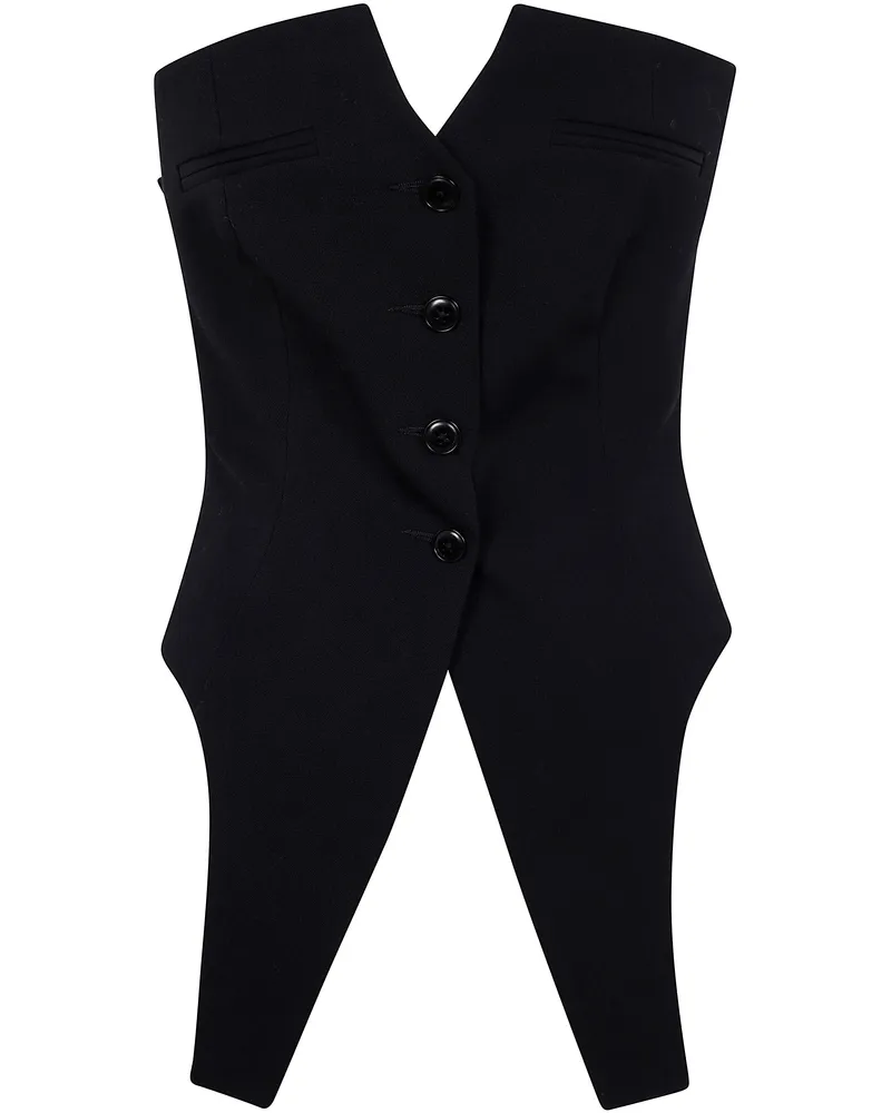 Alexander Wang Deconstructed Vest By Alexander Wang Black