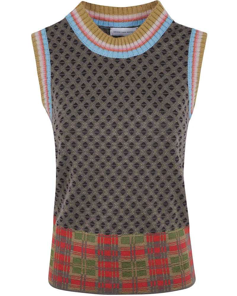 Dries van Noten Wool Top "Temi Green