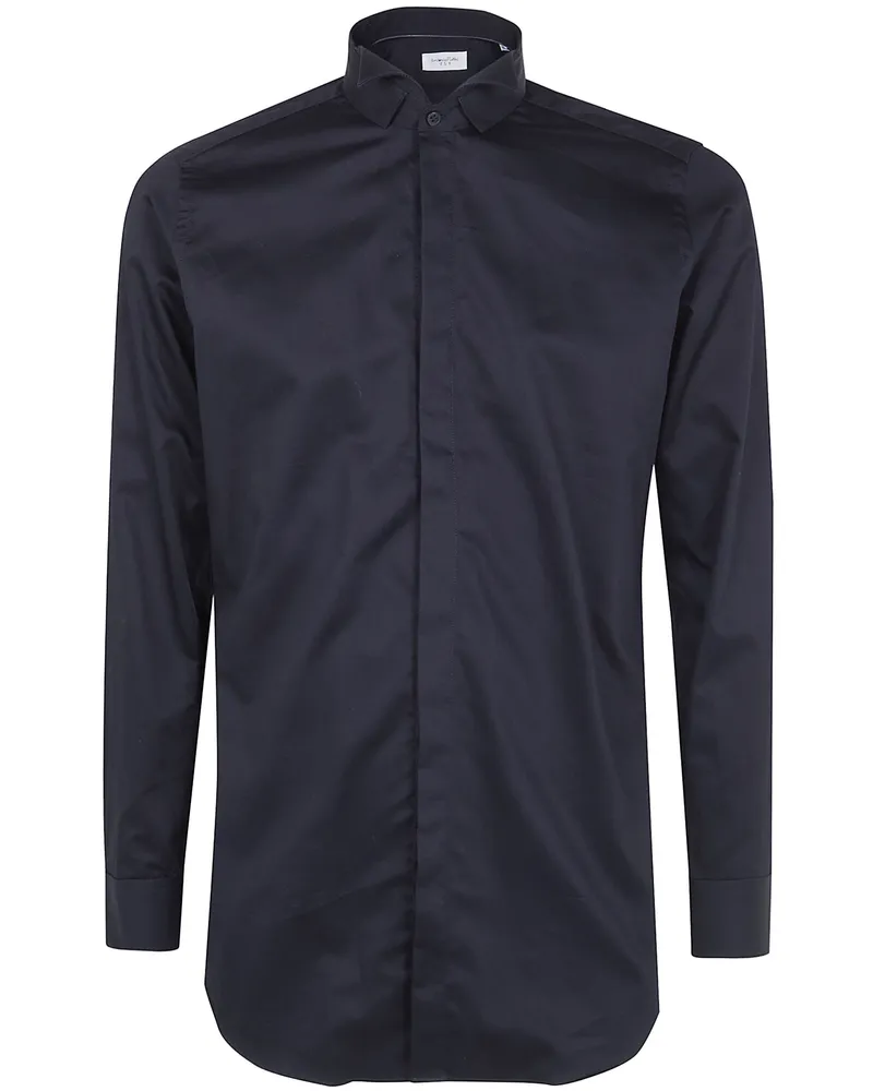 Tintoria Mattei Wing Collar Shirt Black