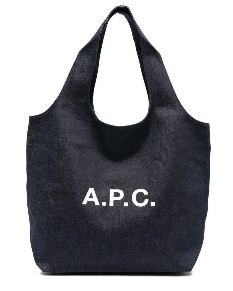 A.P.C. A. P.C. "Ninon" Tote Bag Blue