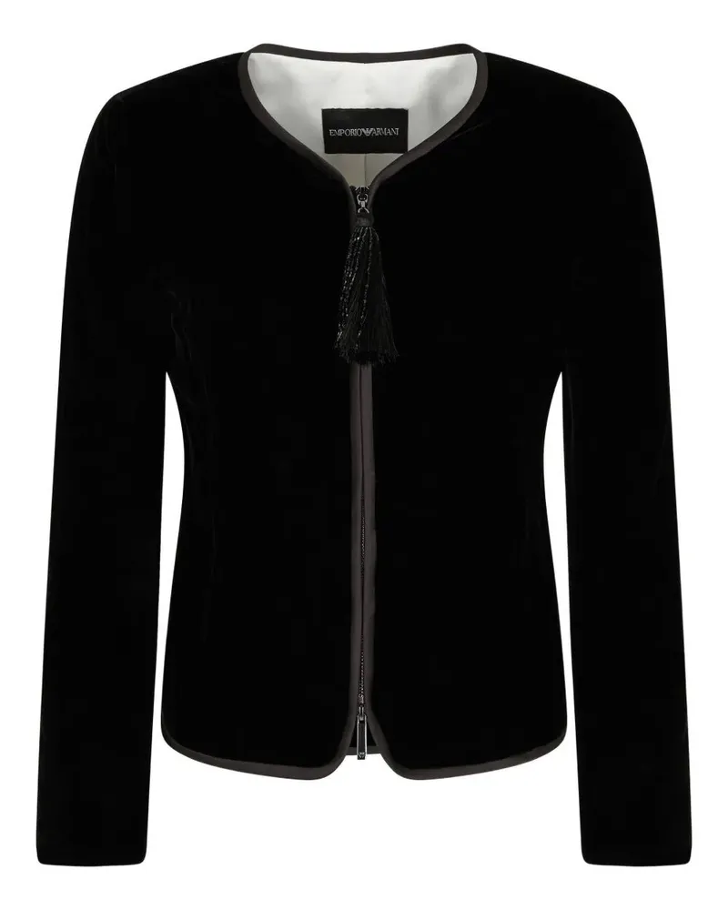 Emporio Armani Zip-Up Jacket Black