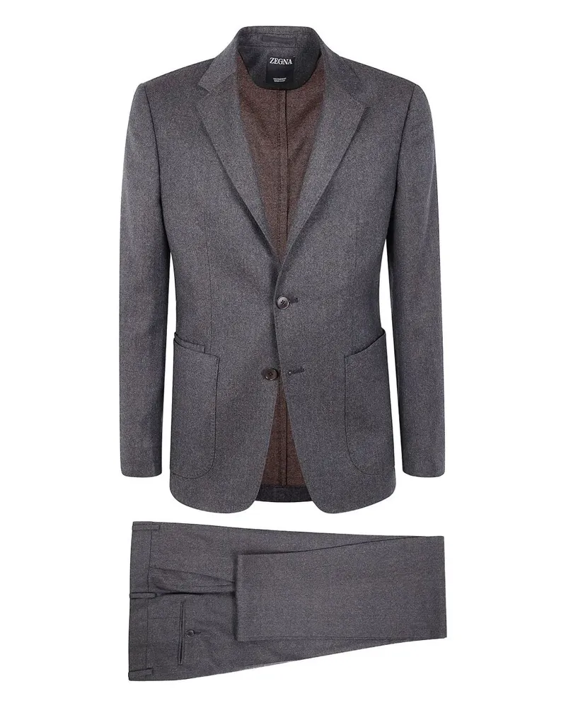 Ermenegildo Zegna Techmerino Wash & Go Suit Gray