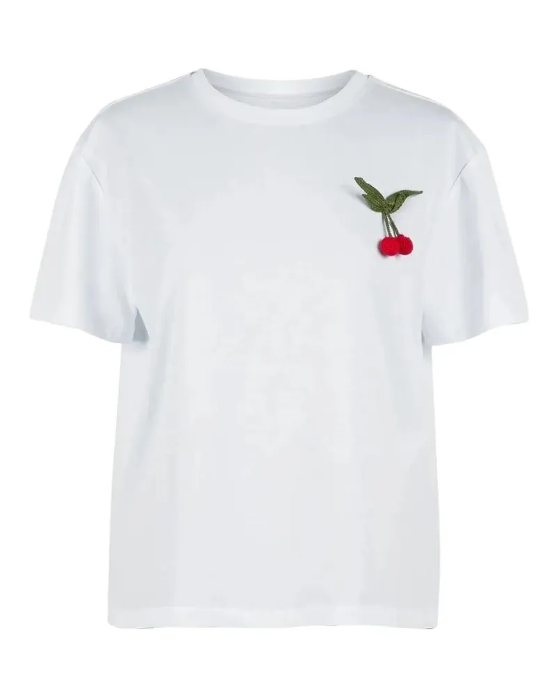 Twin-Set Classic Embroidered T-Shirt White