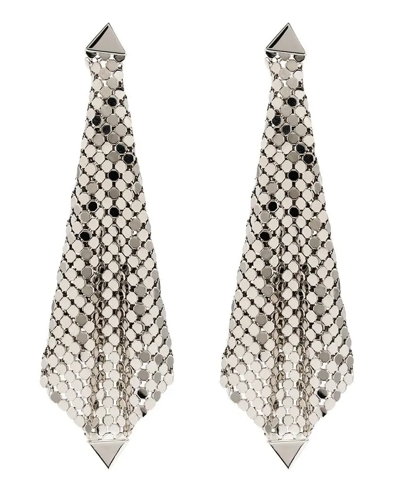Paco Rabanne Pixel Flow Drop Earring Metallic