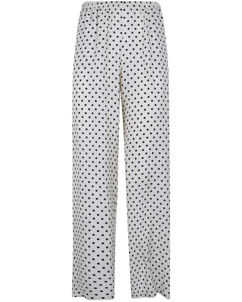 Laura Urbinati Elastic Waist Trousers White