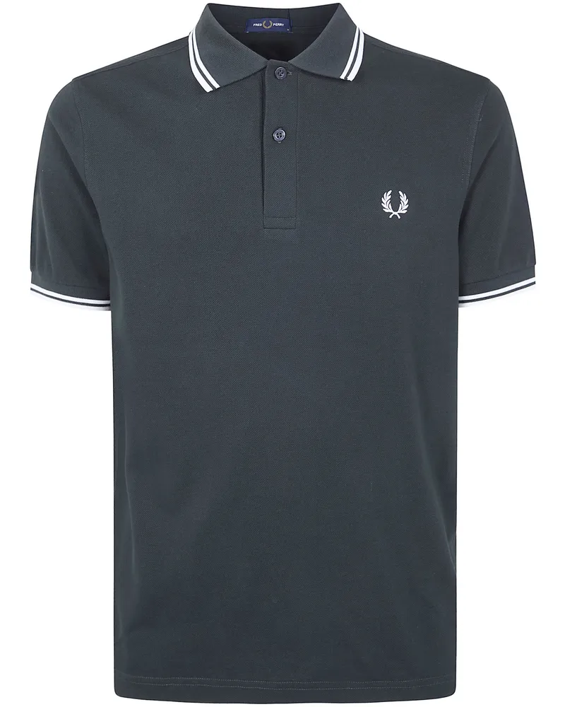 Fred Perry Fred Perry" Twin Tipped Fred Perry Polo Shirt Green