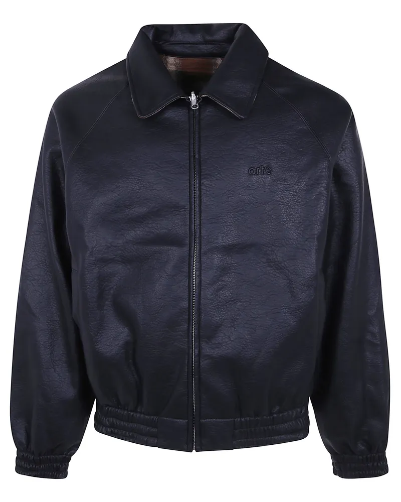 Arte Antwerp Reversible Plaid Jacket Black
