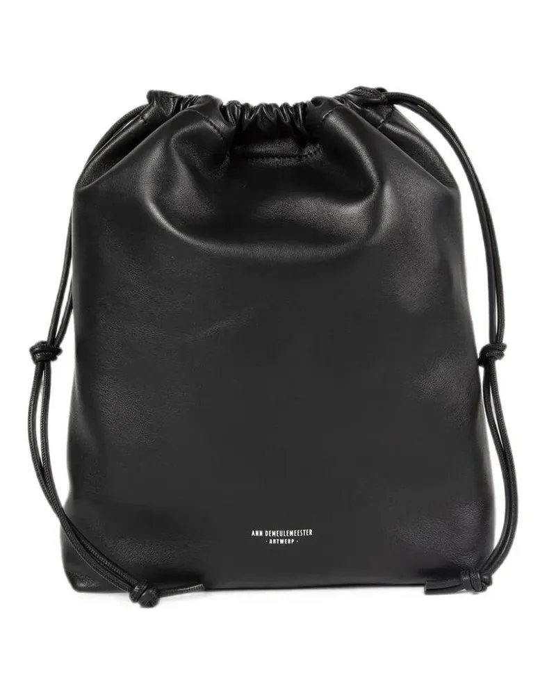 Ann Demeulemeester Backpack Soft Bucket Bag "Philippa Black