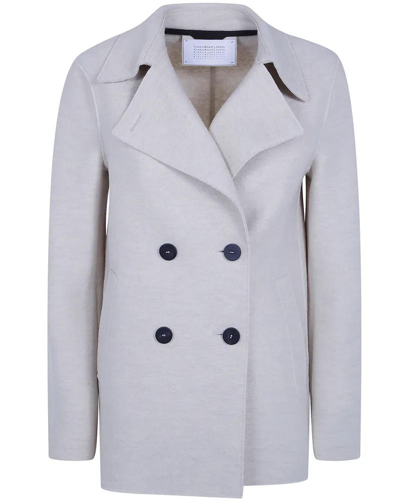 Harris Wharf London Coat Wool "Peacoat Beige