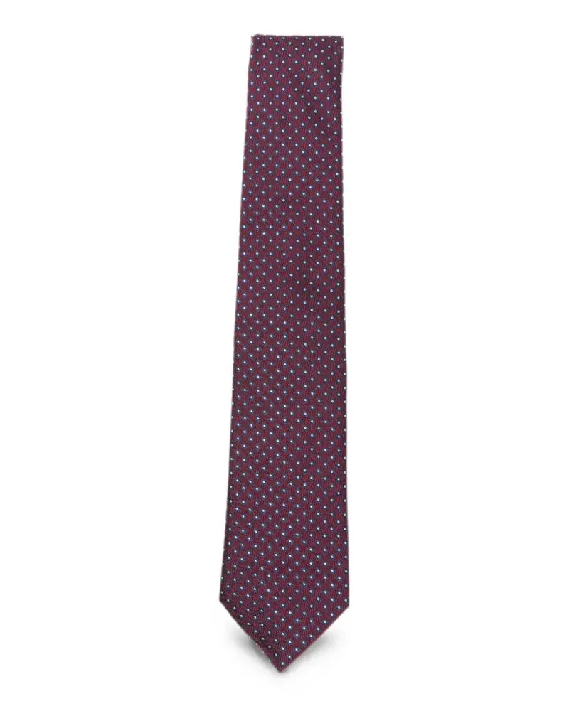 Emporio Armani Tie Silk Red Fancy Red