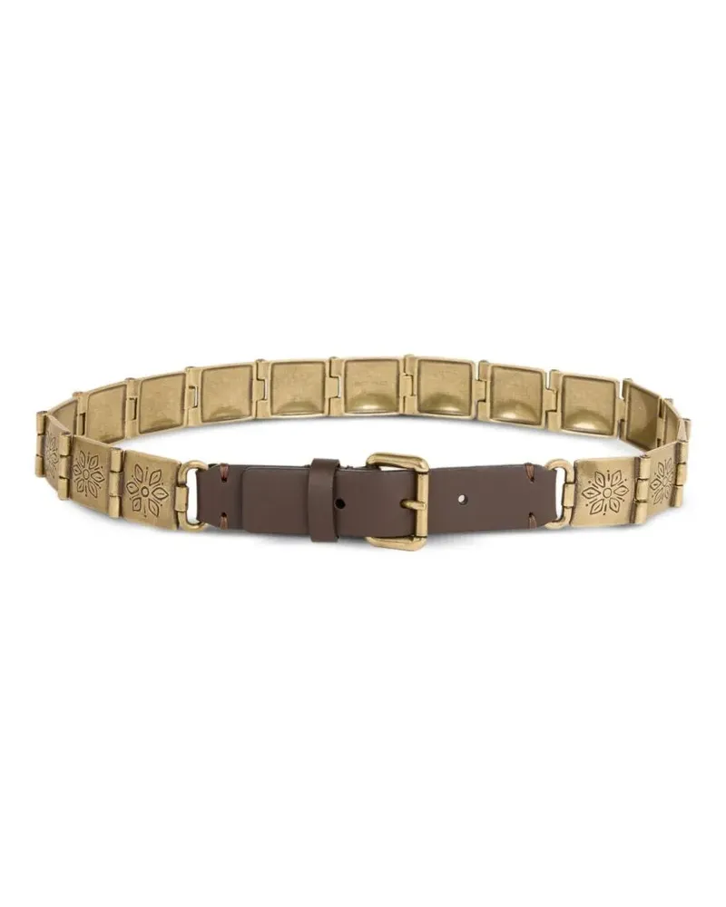 Etro Belt Maglie Metallo 2,5 Cm Metallic