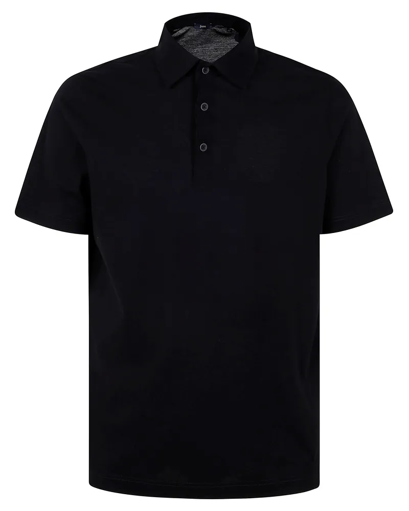 Herno Man Polo Shirt Black