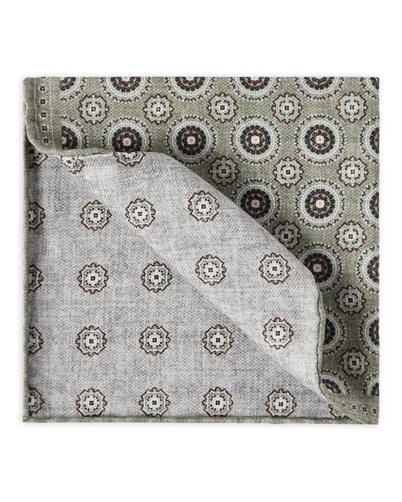 Brunello Cucinelli Sciarpa In Seta "Pocket Square Gray