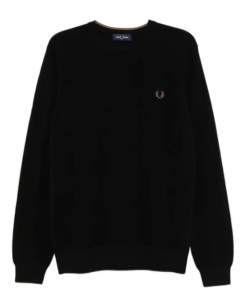 Fred Perry Fred Perry Pique Stitch Jumper Black