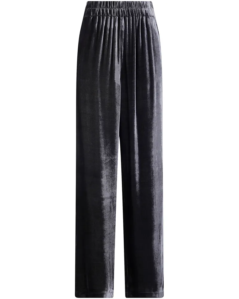 Gentryportofino Pants Viscose Silk "D332vv G2035 Dark Dust Gray