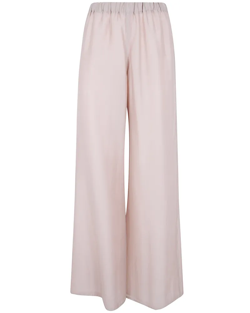 Seventy Voile Lyocell Bicolor Reversible Trousers Beige