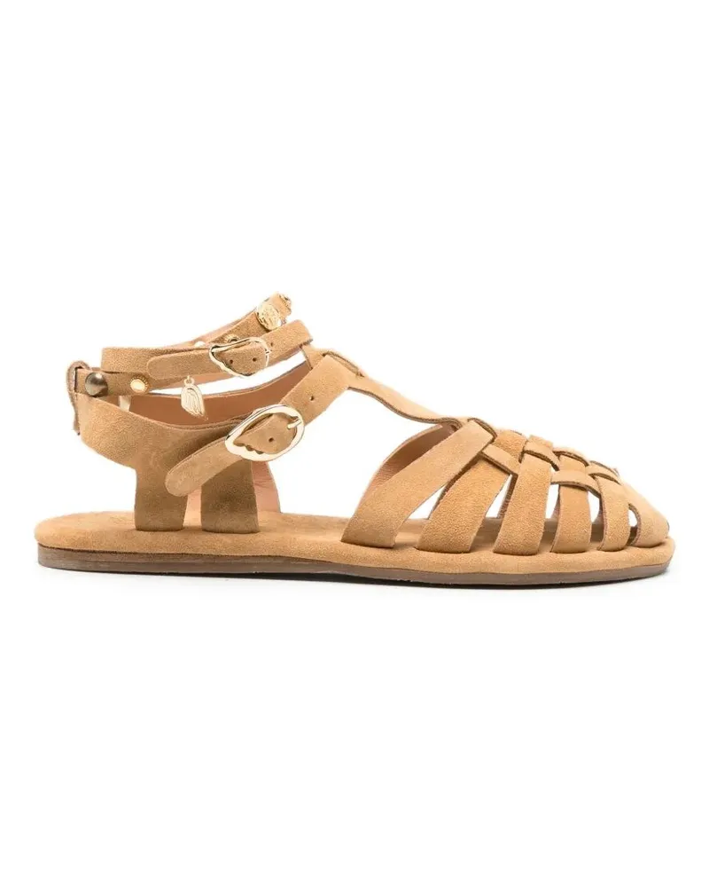 Ancient Greek Sandals Karina Women's Flat Sandals Beige
