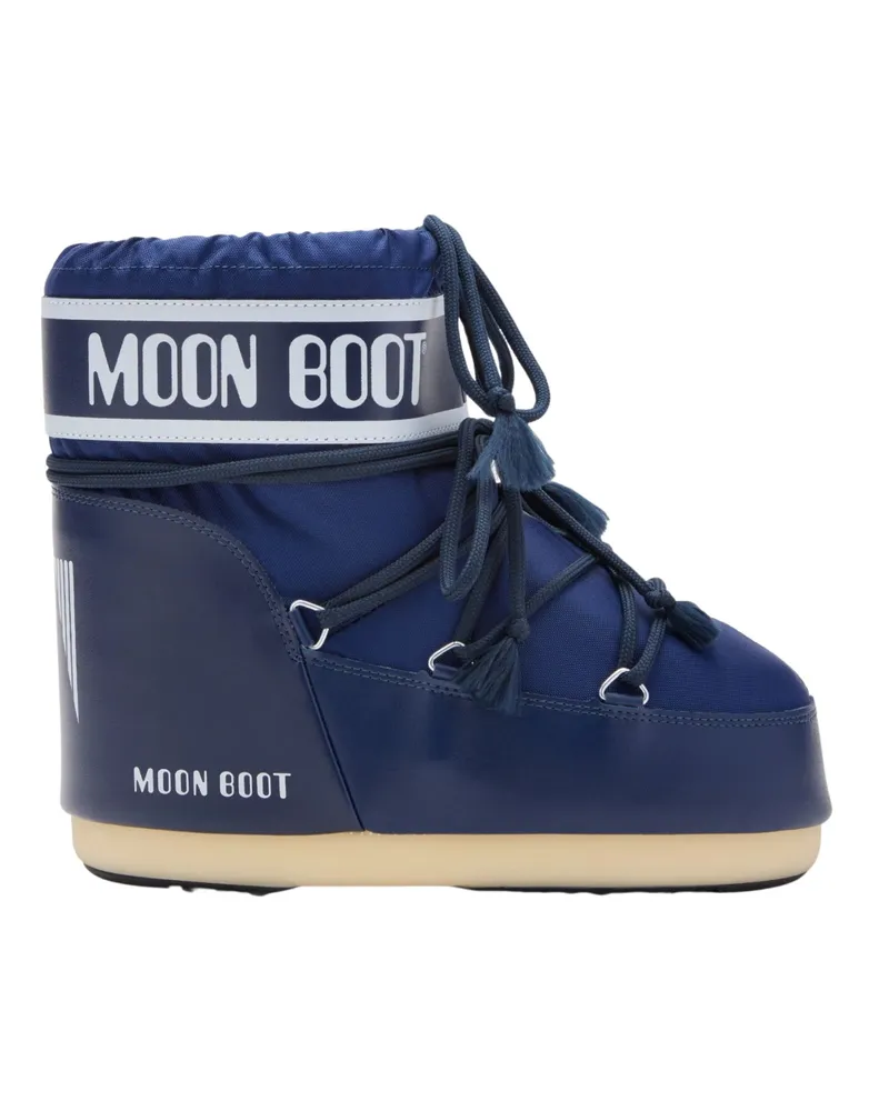 Moon Boot Low Nylon Boots "Icon Moonboot Blue