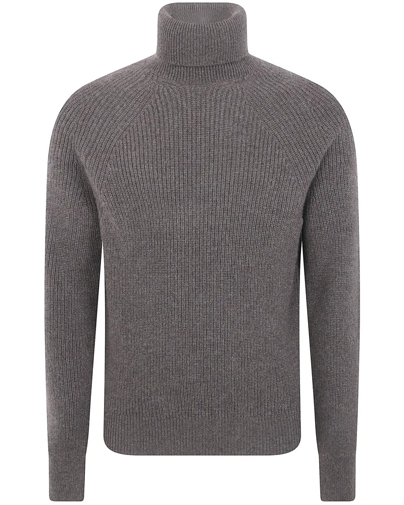 Ermenegildo Zegna Turtle Neck Sweater "Z Lux Leisurewear Brown