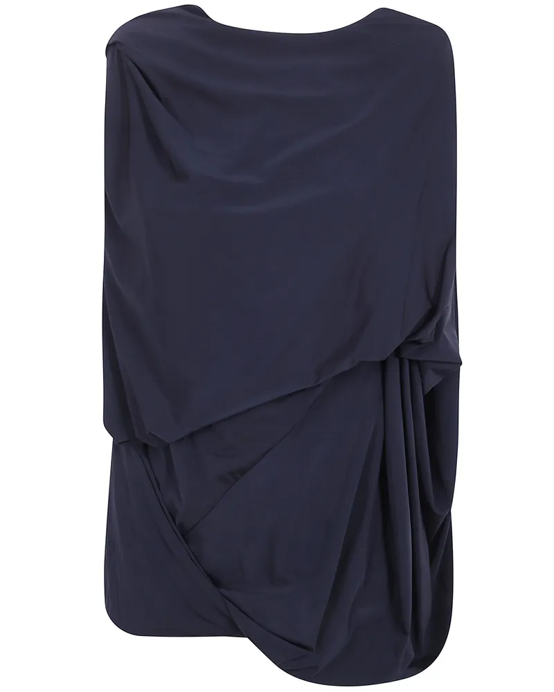 Entire Studios Top Side Drape Black